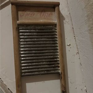 Vintage Wooden Washboard